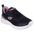 Sneaker SKECHERS "SKECH-AIR DYNAMIGHT 2.0-NEW HEIGHTS", Damen, Gr. 35, lila (schwarz, mauve), Textil, Lederimitat, casual, Schuhe, Schnürschuh, Fitnessschuh, Halbschuh, Freizeitsch mit Memory Foam