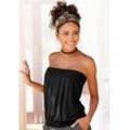 LASCANA Bandeautop schwarz Gr. 32/34 für Damen. Figurumspielend