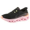 Slip-On Sneaker SKECHERS "GLIDE-STEP ALTUS", Damen, Gr. 36, schwarz, rosa kombiniert, Textil, Synthetik, kontrastfarbene Details, sportlich, Schuhe, Trainingsschuh, Laufschuh mit auffälliger Laufsohle, Topseller