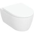 Geberit iCon Set Wand-Tiefspül-WC 501664001 36x53cm, geschlossene Form, rimfree, mit WC-Sitz, weiß