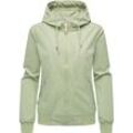 Outdoorjacke RAGWEAR "Oggie YOUMODO", Damen, Gr. L (40), grau (graugrün), Obermaterial: 100% Polyester, Innenfutter: 100% Polyester, Basic, gerade hüftbedeckend, hoch geschlossener Ausschnitt, Langarm Ärmel ohne Ärmelschlitz Bündchen mit Windstopper, Jacken, Wasserdichte und atmungsaktive Übergangsjacke