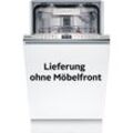 BOSCH vollintegrierbarer Geschirrspüler "SPV6EMX05E", C (A-G), silber (weiß), B:44,8cm H:81,5cm T:55cm, Geschirrspüler