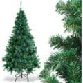 Goplus - 150cm Künstliche Weihnachtsbaum, Tannenbaum mit Metallstaender, Grüner Tanne Christbaum mit 350 pvc Astspitzen, Festliche Dekoration für