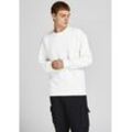 Sweatshirt JACK & JONES "JJESTAR BASIC SWEAT CREW NECK NOOS", Herren, Gr. L (50), weiß, angeraute Sweatware, Obermaterial: 70% Baumwolle, 30% Polyester, unifarben, modisch, bequem, Rundhals, Langarm, Sweatshirts