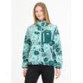 Sweatjacke RAGWEAR "ALARIS", Damen, Gr. L (40), blau (aqua), Sweatware, Obermaterial: 100% Polyester, gemustert, casual, regular fit, Langarm Rippbündchen, Sweatjacken