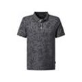 Poloshirt PIERRE CARDIN "Polo-shirt KN", Herren, Gr. XL, blau (salute), Jersey, Obermaterial: 100% Baumwolle, bedruckt, casual, regular fit taillenbedeckt, Kurzarm, Shirts, mit All-Over Print