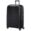 Hartschalen-Trolley SAMSONITE "PROXIS 81", Gr. B/H/T: 57cm x 81cm x 32cm 125 l, schwarz, Polypropylen, Strukturmuster, festlich, Koffer, Trolley Reisegepäck Hartschalenkoffer Reisekoffer TSA-Zahlenschloss