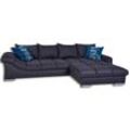 Ecksofa - graphit - inklusive Kissen