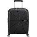 Hartschalen-Trolley AMERICAN TOURISTER "STARVIBE 55", Gr. B/H/T: 40cm x 55cm x 20cm 37 l, schwarz, Polypropylen, Koffer, Handgepäck Handgepäck-Trolley mit Volumenerweiterung