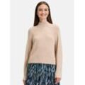 Betty & Co Grobstrick-Pullover Damen Polyamid, beige