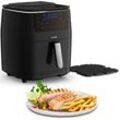 TEFAL Heissluftfritteuse "Easy Fry Grill & Steam", silber (schwarz, silberfarben), B:32,4cm H:39,9cm T:40,7cm, Fritteusen, Grill + Dampfgarer, 7 automatische Programme, 6,5 Liter, Timer, FW2018