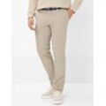 Chinohose BRAX "Style FABIO IN", Herren, Gr. 31, Länge 34, beige, 97% Baumwolle, 3% Elasthan, Hosen