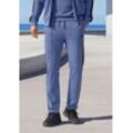 Jogginghose AUTHENTIC LE JOGGER, Herren, Gr. XL (56/58), XXL, blau, Obermaterial: 75% Polyester, 20% Viskose, 5% Elasthan, unifarben mit Farbeinsatz, meliert, sportlich, bequem lang, Hosen, mit seitlichen Streifen