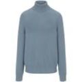 Rollkragen-Pullover Peter Hahn blau