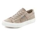 Sneaker ELBSAND, Damen, Gr. 36, beige (sand), Obermaterial: 100% Textilmaterial. Futter: 100% Textilmaterial. Decksohle: 100% Textilmaterial. Laufsohle: 100% Synthetik, used, unifarben, casual, Schuhe, Schnürhalbschuh, Freizeitschuh aus Textil, Used-Look VEGAN