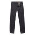 Chinohose BOSS ORANGE "Chino_tapered", Herren, Gr. 34, Länge 34, schwarz (001_schwarz), Web, Obermaterial: 97% Baumwolle, 3% Elasthan, unifarben, casual, gerade, unten schmal lang, Hosen, mit BOSS Logo hinten