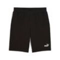 Trainingsshorts PUMA "ESS NO. 1 LOGO SHORTS 10"", Herren, Gr. L, N-Gr, schwarz (puma schwarz), Sweatware, Obermaterial: 68% Baumwolle, 32% Polyester, unifarben, sportlich, regular fit ca. Mitte Knie, Hosen