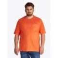 Rundhalsshirt "BT-ESSENTIAL SOLID POCKET TEE-B", Herren, Gr. 4XL, brilliant orange, Single Jersey, Obermaterial: 100% Baumwolle, TOMMY HILFIGER BIG & TALL, unifarben, casual, regular fit, Rundhals, Kurzarm abgerundeter Saum, Shirts, in Große Größen, Logostickerei