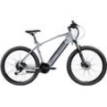 E-Bike ZÜNDAPP "Z808" Gr. 48, schwarz (silber, lila), E-Bikes, 48cm, 27,5 Zoll (69,85cm), Pedelec, Elektrofahrrad für Damen u. Herren, MTB