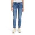 Slim-fit-Jeans BETTY BARCLAY "Betty Barclay Basic-Jeans mit Waschung", Damen, Gr. 36, Normalgrößen, blau, Obermaterial: 56% Baumwolle, 30% Viskose, 12% Polyester, 2% Elasthan., Basic, slim fit, Jeans