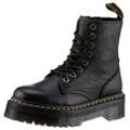 Schnürboots DR. MARTENS "Jadon", Damen, Gr. 37, schwarz, Leder, modisch, Schuhe, Festival, Plateauboots, Stiefelette mit typischer Ziernaht