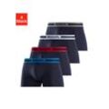 Boxer BENCH. "Boxershorts für Herren", Herren, Gr. S, bunt (navy, blau, navy, grau, meliert, navy, rot, navy, weiß), Jersey, Obermaterial: 95% Baumwolle, 5% Elasthan, Unterhosen, mit Overlock-Nähten vorn