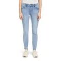 Slim-fit-Jeans BETTY BARCLAY "Betty Barclay Basic-Jeans mit Waschung", Damen, Gr. 36, Normalgrößen, blau (light blau denim), Obermaterial: 56% Baumwolle, 30% Viskose, 12% Polyester, 2% Elasthan., Basic, slim fit, Jeans