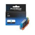 PrintAbout Druckerpatrone kompatibel mit HP 364 (CB318EE) - Cyan