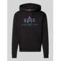 Hoodie mit Label-Print