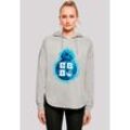 Kapuzenpullover F4NT4STIC "Star Wars BB 8", Damen, Gr. L, grau, Obermaterial: 100% Baumwolle, casual, oversize, Langarm, Pullover, Premium Qualität