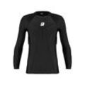 Funktionsshirt REUSCH "Compression Shirt Padded", Damen, Gr. L, schwarz, 68% Polyester, Kunstfaser, 10% Elasthan, 2% Elastodien, unifarben, sportlich, lang, Rundhals, Langarm, Shirts, mit gepolsterten Einsätzen