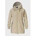 Parka SCHÖFFEL "Urban Parka Style Bohorok WMS", Damen, Gr. 36, 4705, beige, Oberstoff: 100% Polyester; (Membran: Thermoplastisches Polyurethan); Futter: 100% Polyester; Futter: 100% Polyester, modisch, relaxed fit, hoch geschlossener Ausschnitt, Langarm, Jacken