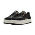 Sneaker PUMA "Karmen II Idol Snake Chic Sneakers Damen", Gr. 35.5, schwarz (schwarz gold), Obermaterial: Kuhleder, Synthetik, Textil; Futter: Textil; Innensohle: Textil; Laufsohle: Gummi, Schuhe