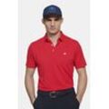 T-Shirt MEYER "Rory", Herren, Gr. 4XL, rot, 90% Polyamid;10% Elasthan, unifarben, casual, regular fit, V-Ausschnitt, Kurzarm gerader Abschluss, Shirts, High Performance