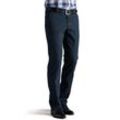 5-Pocket-Jeans MEYER "Roma", Herren, Gr. 42, Länge 30, blau (dunkelblau), 93% Baumwolle;6% Polyester;1% Elasthan, unifarben, casual, figurumspielend lang, Jeans, aus Stretch-Denim mit Dehnbund