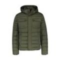 Steppjacke LERROS "LERROS", Herren, Gr. M, grün (olive), 100% Polyester, Langarm, Jacken, Wasserabweisend, atmungsaktiv