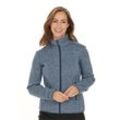 Fleecejacke WHISTLER "SAMANI", Damen, Gr. 36, blau (hellblau), 100% Polyester, meliert, sportlich, normal, hoch geschlossener Ausschnitt, Langarm, Jacken, aus schnell trocknendem Funktionsmaterial