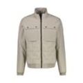 Steppjacke LERROS "LERROS Sportiver Blouson, gesteppt", Herren, Gr. L, beige, 100% Polyester, Langarm, Jacken, Wasser- und windabweisend, atmungsaktiv