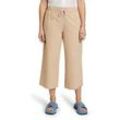 Culotte CARTOON "Cartoon Culotte mit Eingrifftaschen", Damen, Gr. 38, Normalgrößen, beige, Obermaterial: 78% Baumwolle, 22% Lyocell., casual, lässig geschnitten 7/8-Länge, Hosen, Bindeband