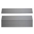 7er Set Latten für WPC-Sichtschutz Savoie, Bretter Windschutz, ca. 1qm, MVG-zertifiziert ~ 90cm, grau