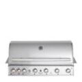 Hochwertiger Edelstahl Einbau Gas-Grill 6 Brenner mit Backburner und Air System: TOP-LINE - ALL'GRILL CHEF XL - BUILT-IN Variante