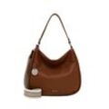 Beuteltasche TAMARIS "Beutel TAS Felicitas", Damen, Gr. B/H/T: 33cm x 32cm x 13cm, braun (cognac 700), Kunststoff, Taschen