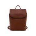 Rucksack EMILY & NOAH "Rucksack E&N Tours RUE 09", Gr. B/H/T: 34cm x 37cm x 15cm, braun (cognac 700), Polyester, Rucksäcke