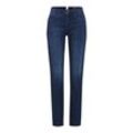 5-Pocket-Jeans BRAX "Style MARY", Damen, Gr. 36, Normalgrößen, blau (dunkelblau), 75% Baumwolle, 17% Polyester, 5% Elastomultiester, 3% Elasthan, Jeans