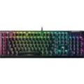 RAZER Blackwidow V4 X Deutsches Layout, Gaming Tastatur, Mechanisch, Razer Green, kabelgebunden, Schwarz