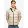 Steppjacke SUPERDRY "SPORTS PUFFER JACKET", Herren, Gr. L, grau (chateau grau), Web, Obermaterial: 100% Polyester, unifarben, modisch, relaxed fit, Langarm, Jacken