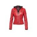 HIS Lederjacke Damen, rot