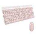 LOGITECH MK470 Slim Combo, Tastatur & Maus Set, kabellos, Rose