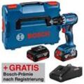 AKTION: BOSCH Professional GSR 18V-45 Akku-Bohrschrauber-Set 18,0 V, mit 2 Akkus mit Prämie nach Registrierung