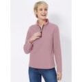 Fleeceshirt CLASSIC BASICS "Fleece-Shirt", Damen, Gr. 36, rosa (altrosé), 100% Polyester, unifarben, ohne Ausschnitt, Langarm, Shirts